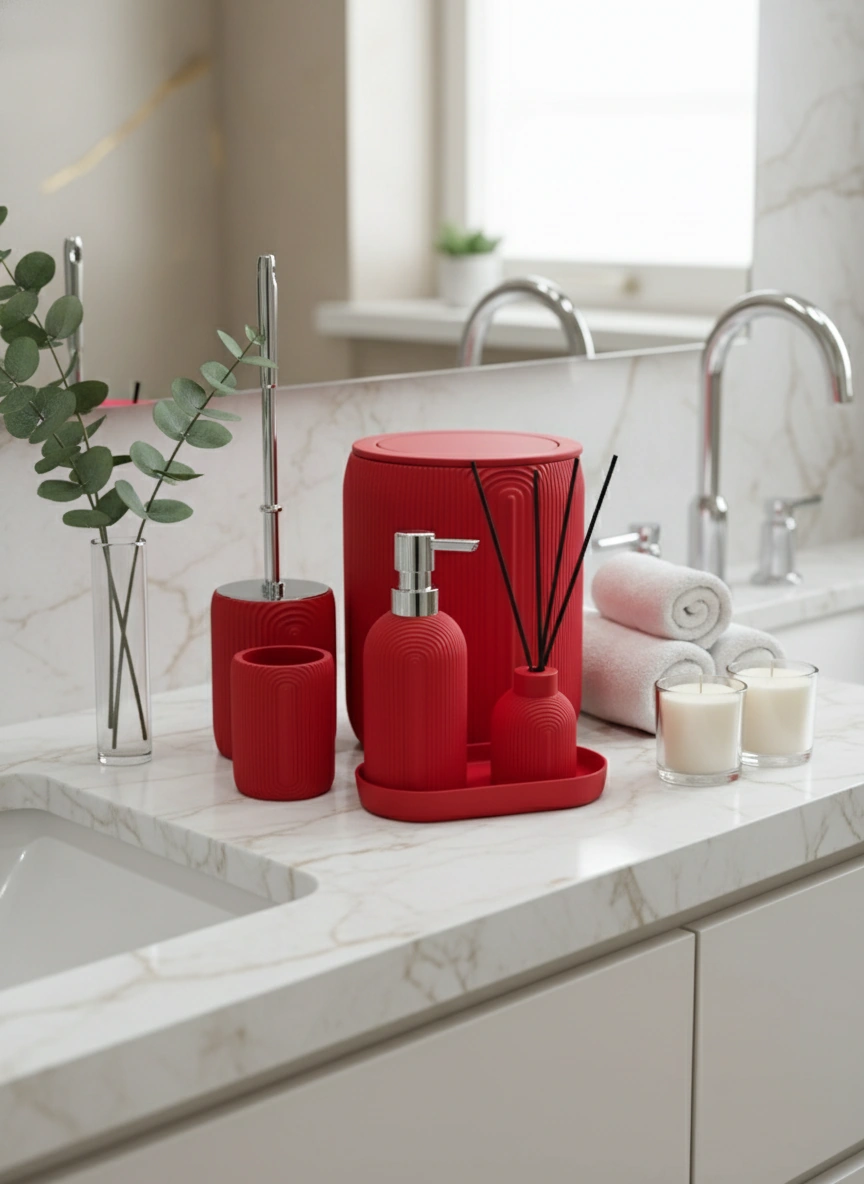 ست سرویس بهداشتی ۶ پارچه رزین